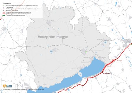 Veszprém megye térképe