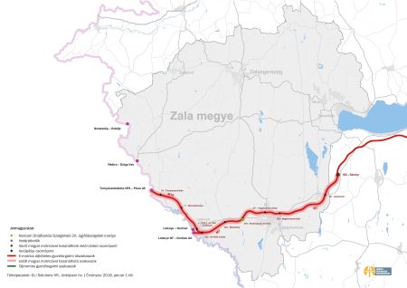 Zala megye térképe